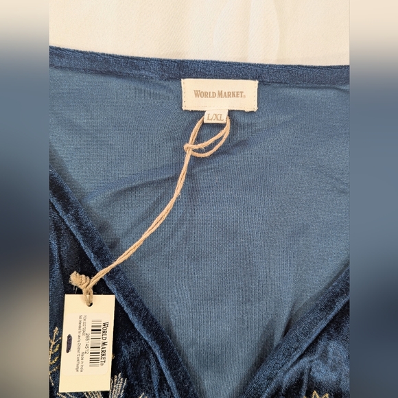 World Market Mira Celestial Embroidered Maxi Dress (L/XL) - Picture 5 of 15